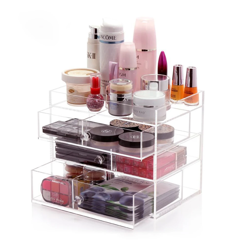 Wholesale Large Cheap Clear Acrylic Makeup Organizer With Drawers Buy