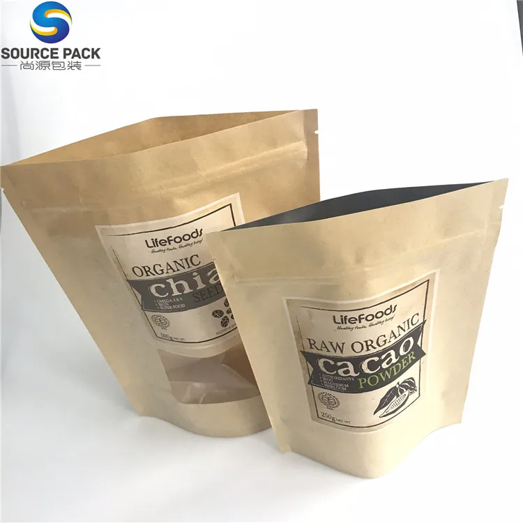 Custom Printed Resealable Zipper Coffee Bag Mylar With Window Buy