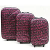 low moq fashion pu+EVA woman girls travel trolley luggage suitcases set