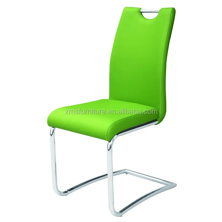 Modern Design Pu Upholstery Metal Chrome Legs Kitchen Portable Dining