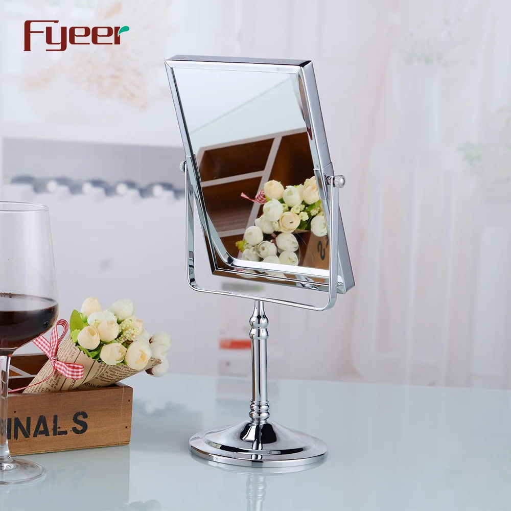 Fyeer Beauty Care Modern Bathroom Rectangular Mirror Makeup Table