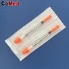 Disposable 0.5ml 1ml 31g fixed needle insulin syringe with orange protector