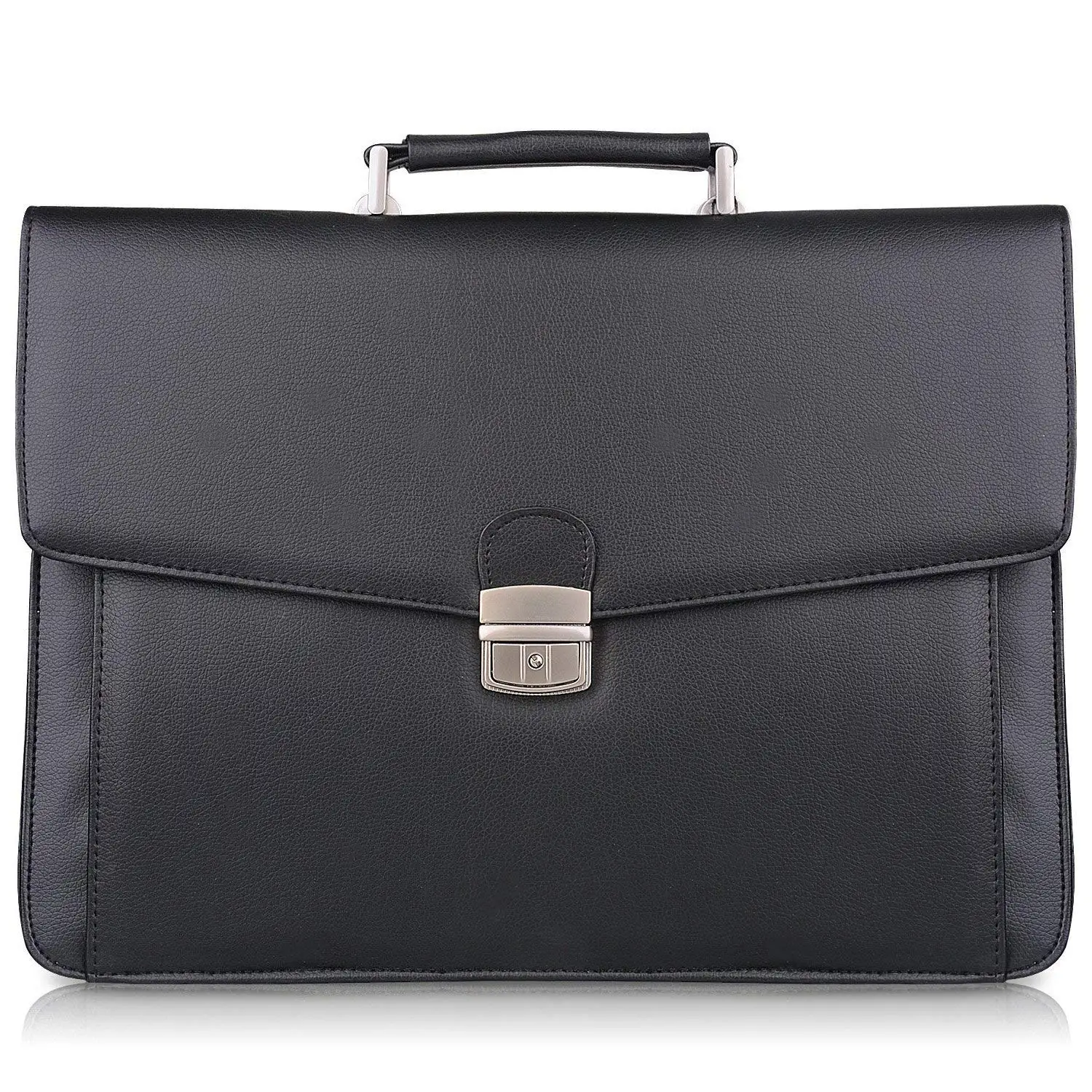 Varna Mens Real Leather BROWN Briefcase Shoulder Laptop Documents ...
