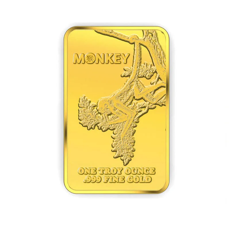 High Quality Commemorative Custom Made Metal Gold Clad Plated Tungsten