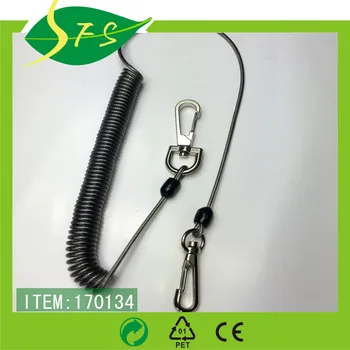 spiral cord keychain
