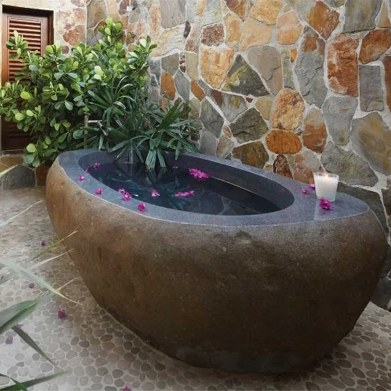 Home Decoration Black Nature Stone Freestanding Bathtub For Sale Buy