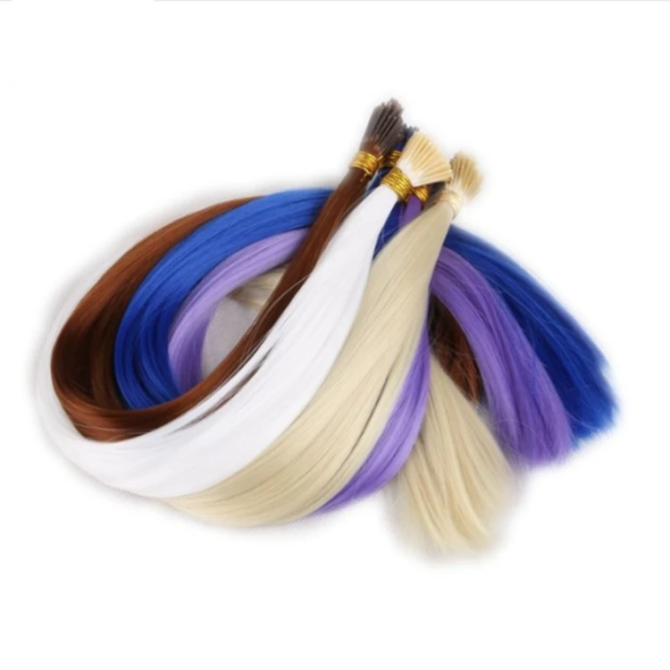 Stock Blue Yellow Pink Purple 22inch 1grams Synthetic Keratin I