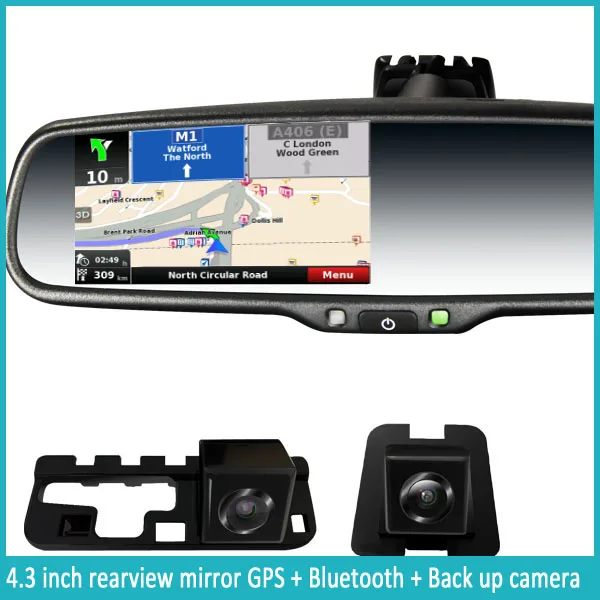 Rearview Camera Car Mirror With Navigation Car Digital Rearview Mirror