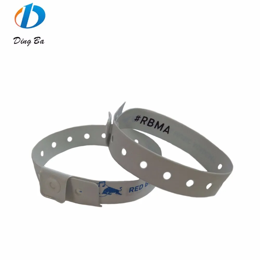 Soft Waterproof Hospital Patient Plastic Pvc/vinly Medical Wristbands