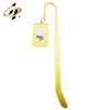 Custom brass gold enamel made metal gold plated bookmarks