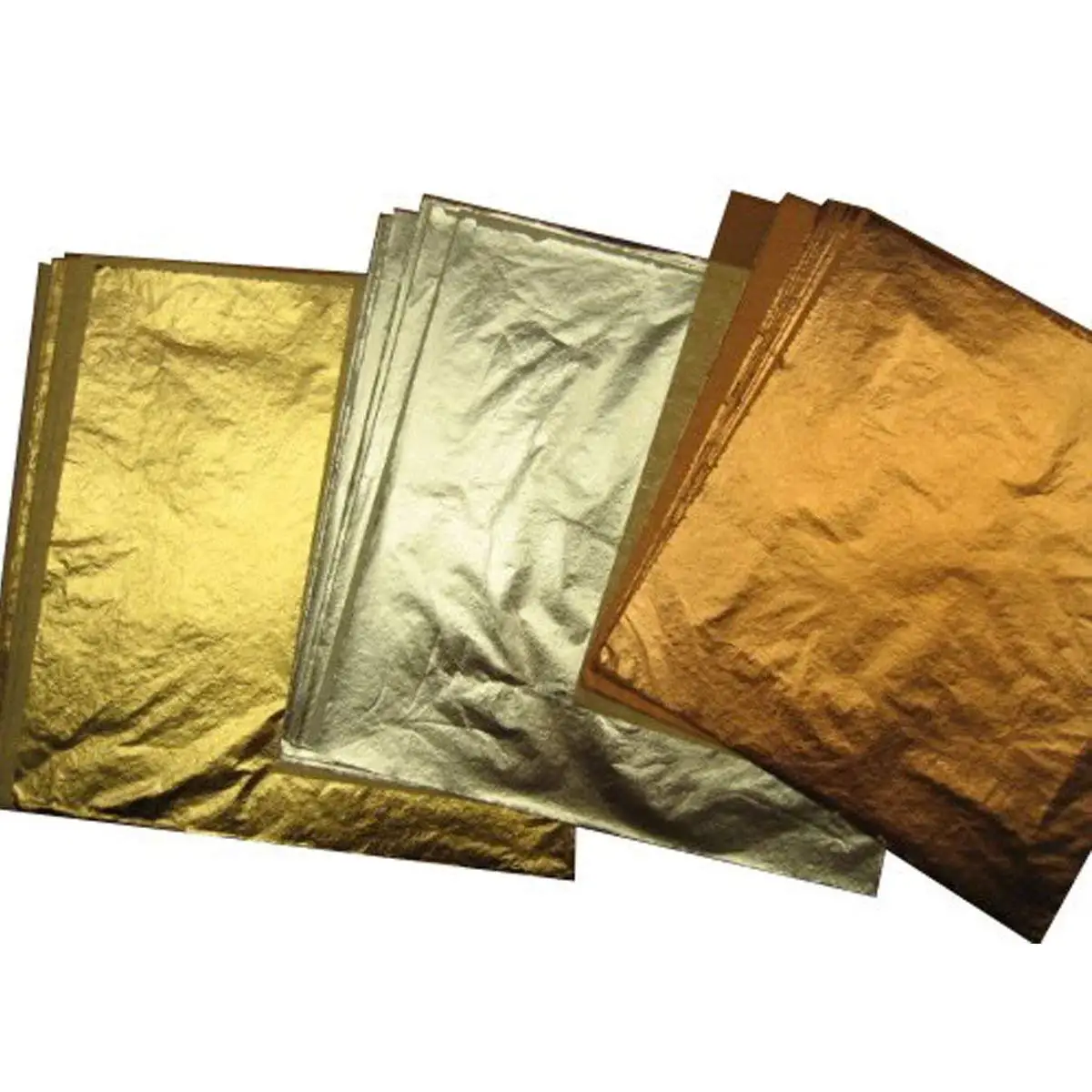 Copper Awakingdemi 100pcs Foil Leaf Leaves Sheets Foil Paper for Gilding Art Craft Decor 5.51 X 5.51inch