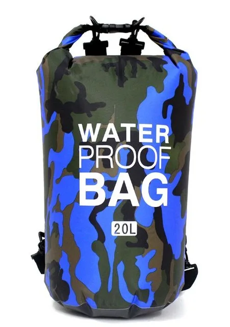 2-15L PVC Waterproof Dry Sack Bag Canoe Floating Boating Kayaking Camping Bag 
