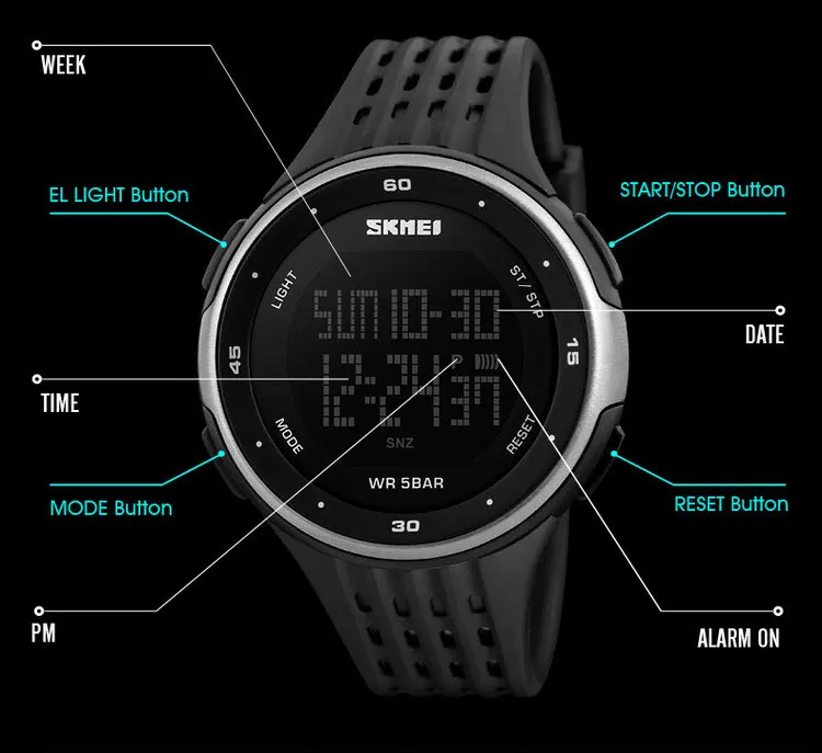 skmei 1219 watch manual