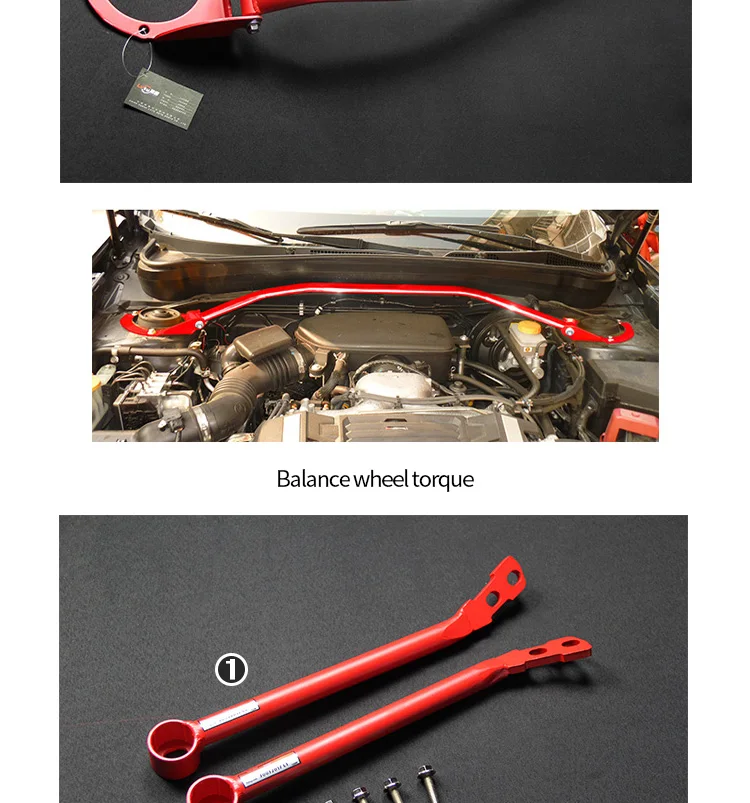 Lvtu Aluminum Strut Brace Strut Bar Strut Tower Bar Fit For Subarru