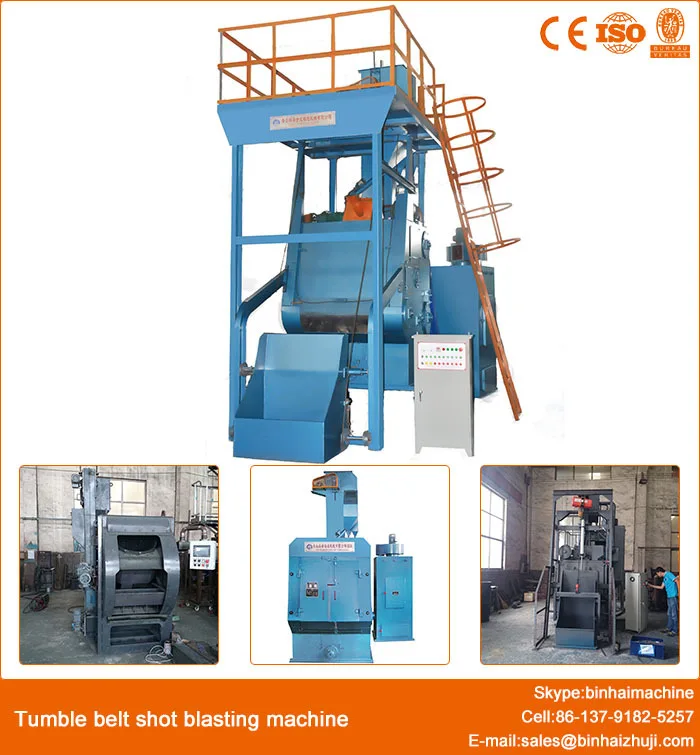 Qr3210 Shot Peening Machine With Lifting Bucket /shot Blasting Machine With Steel Blet Conveyor