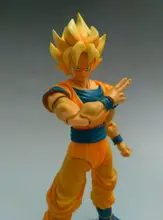 In Stock Dragon Ball Z DATONG model SHF Super Saiyan 1 yellow hair Goku Kakarotto Childhood
