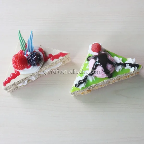 PVC Fake Triangle Cake Mobile Phone Charms