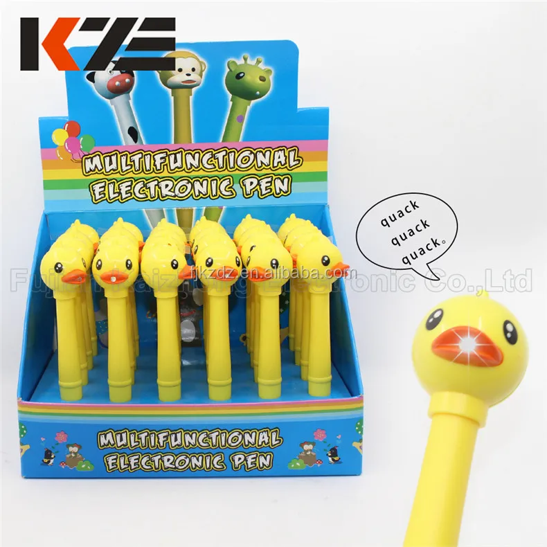 Multifunctional Light Up Quacking Duck Pen With Sound,Promiotinal Gifts ...