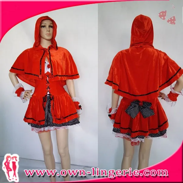 Disfraces De Halloween Para Las Mujeres Sexy Fantasy Cosplay Caperucita Roja  Uniformes Del Juego Vestido De Lujo Outfit Ropa - Buy Caperucita Roja Traje  Product on 