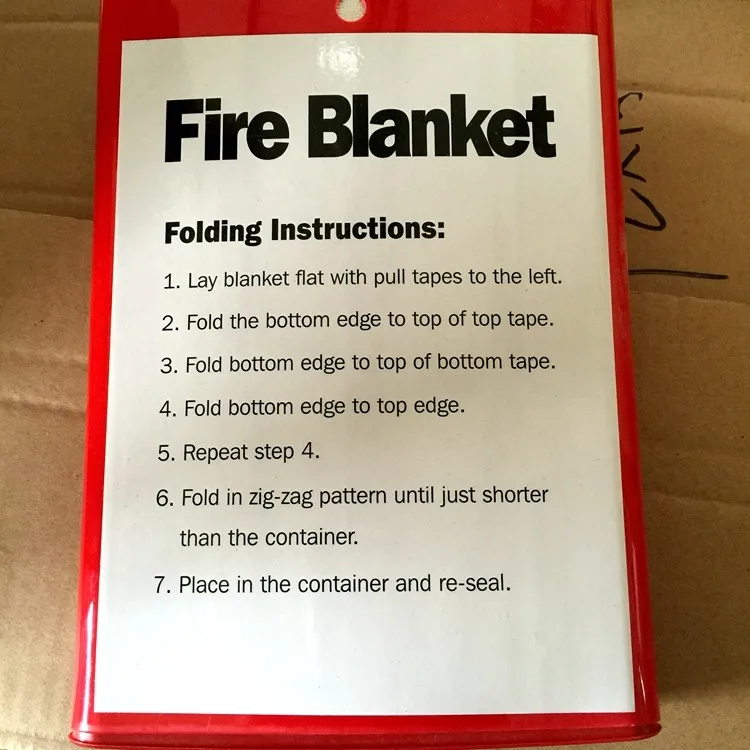 840gsm 1mm Different Specification Fire Blanket / Types Of Fire Blanket