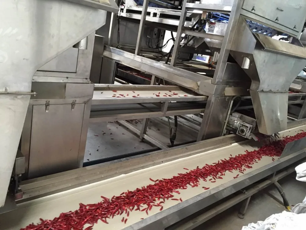 Red Chili Color Sorting Machine/2019 The Latest Double Belt Doule Side