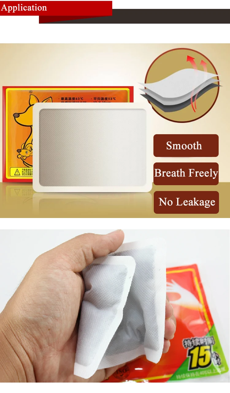 Nonwoven Fabric For Body Warmer Stick Heat Patch / Dysmenorrhea Warm