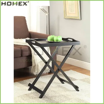 Dark Espresso Wooden Folding Tray Table Foldable End Dark Espresso Wooden Folding Tray Table Foldable End Homex Bsci Factory
