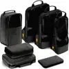 Premium wholesale OEM travel nylon waterproof 7 piece set compression packing cubes