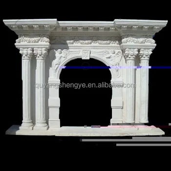 Electrical Fireplace Marble Sculpture Marble Fireplace Kits Indoor