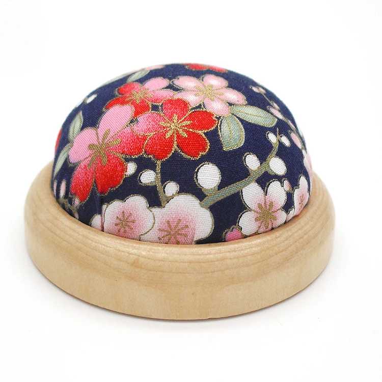 
Free shipping Needle Wooden base Pin Cushion handmade DIY Handcraft Tool for sewing needlework KJ85 