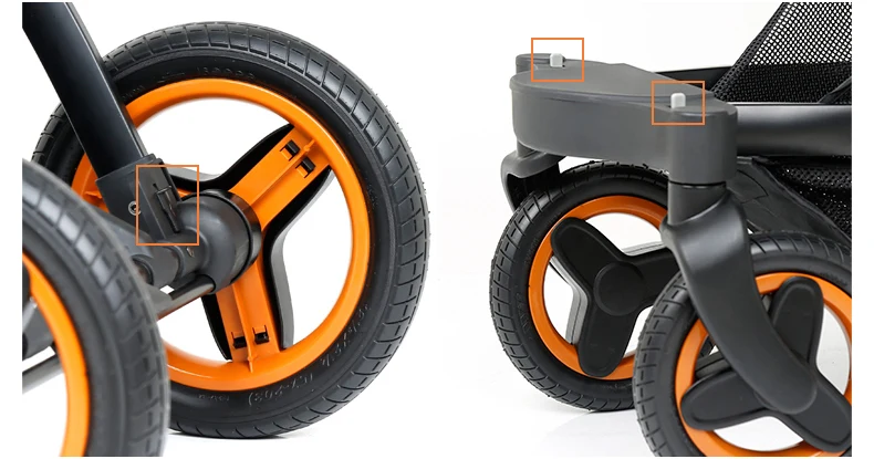 Luxury Baby Stroller 3 in 1 With Car Seat High Landscape Pram For Newborns Travel System Baby Trolley Walker Foldable Carriage