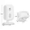 Long Range Driveway Alarm Security Alarm Business Store Door Entry Chime with 5 Modes Hotel Doorbell