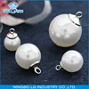 sewing metal top plastic pearl button for ladies suit or earing