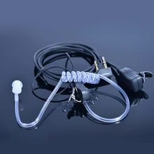K Model Earphone for Walkie Talkie, Support PPT, Air Duct Headphones with Microphone for BaoFeng Two Way Radio