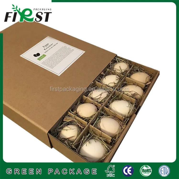 Ecofriendly Custom Paper Egg Box/cardboard Paper Egg Packaging Carton