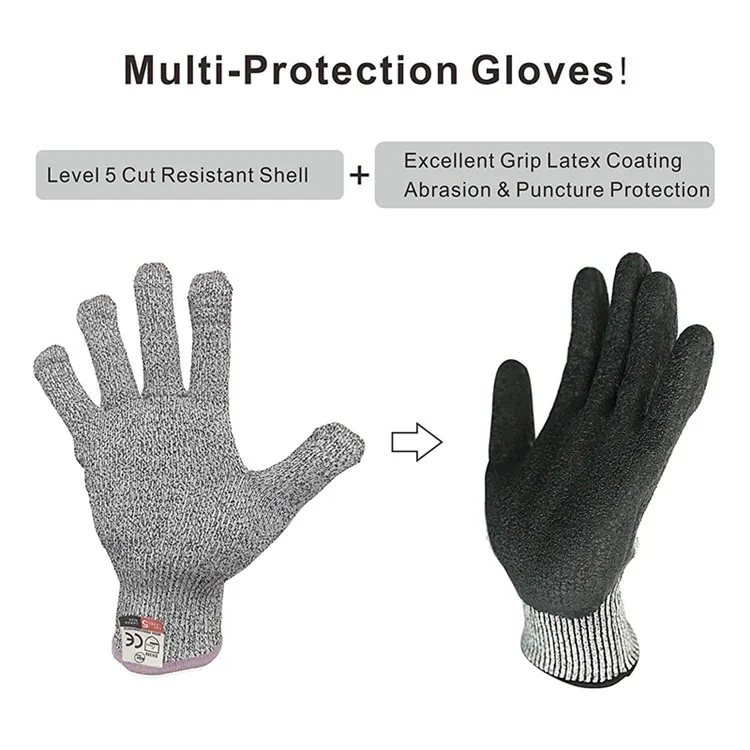 Anti-Slip Protection Wear Resistance Gloves For Fishing Anti-cutting  Gloves 