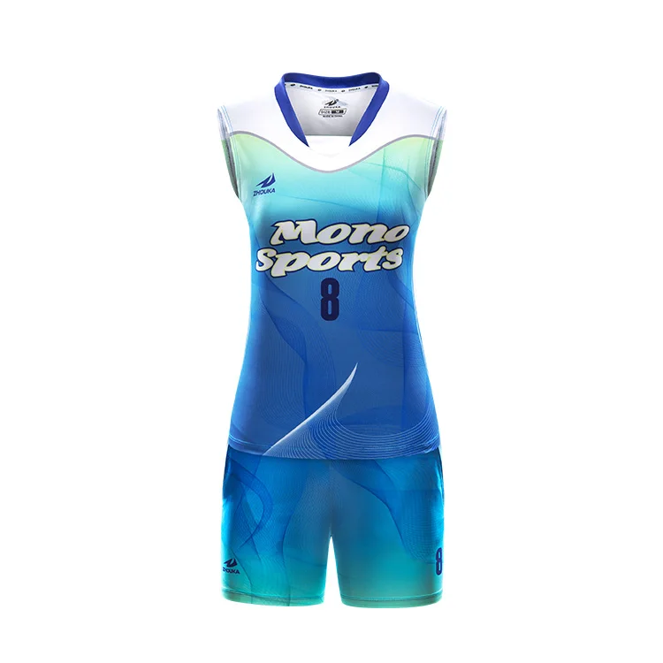 2018 Women's Volleyball Jersey Full Sublimation Design For College Team ...