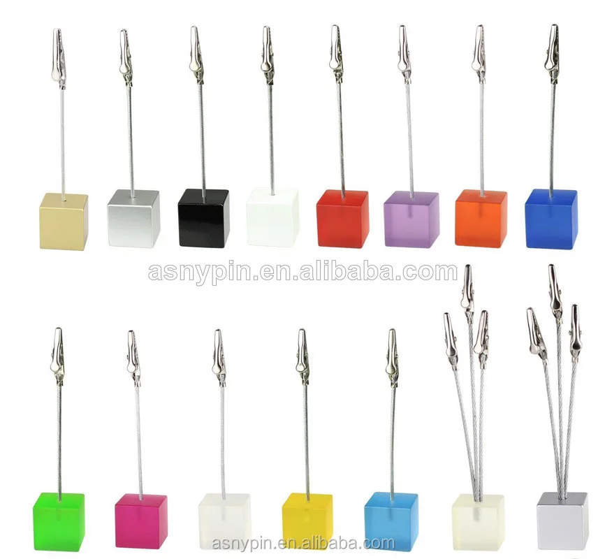 Cube Wire Desk Memo Clip Holder For Cards And Note Buy Cube Wire Desk
