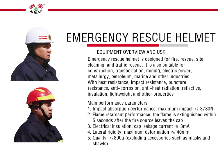 Reflective Rescue Helmet For Firefighting Assistant Traffic Rescue