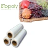 Food service plastic pla 100% biodegradable food packaging fresh wrap cling film
