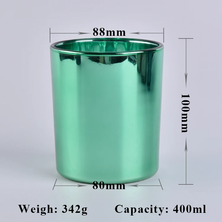 Luxury glass electroplated votive candle holder home decor in bulk