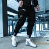 New casual sweatpants men Killwinner spring drawstring street fashion solid color pocket stitching jogger pants