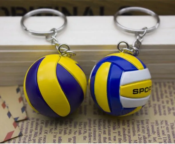 Wholesale Cheap Custom 3d Plastic Volleyball Keychain For Promotional