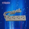 Yiwu jinmin EU type 13AMP 4way outlet Extension Sockets with 1.5m/3m cable with/without light