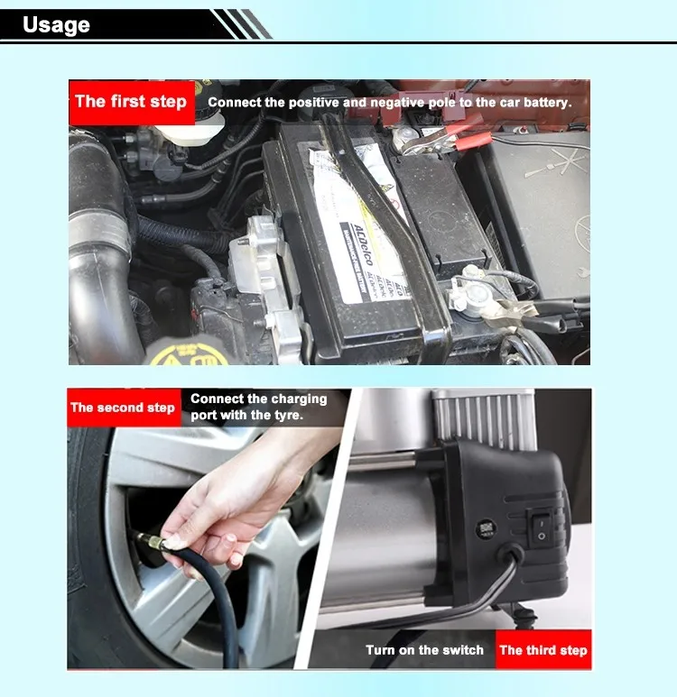 portable nitrogen air pump for car