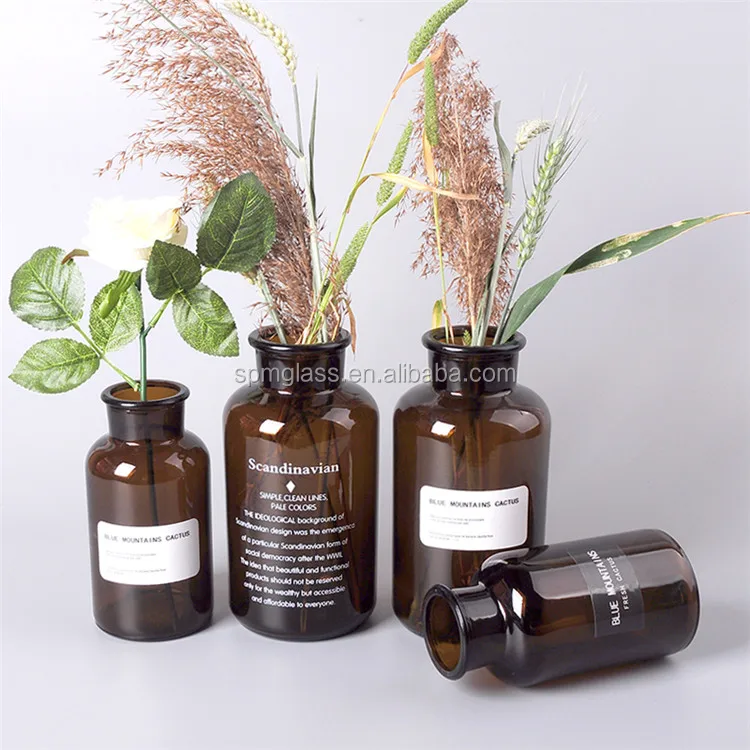 Clear Or Amber Glass Vases Wholesale Cheap / Clear Glass Wholesale