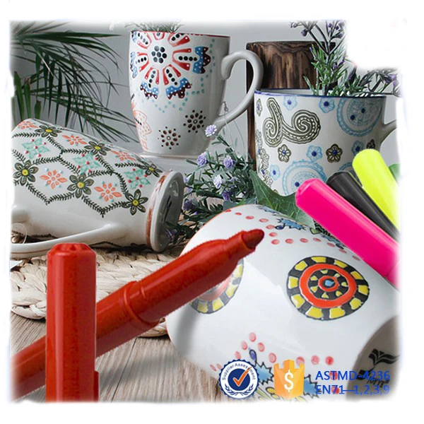 Conform Food Grade Test Permanent Bake Oven Ceramic Marker Pen,Ceramic