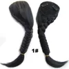 Women Black Brown Blonde 18 Colors 35 Cm Synthetic Braided Clip in Bangs Hair Extensions