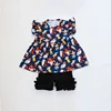 The seven dwarfs and Snow White kids summer clothing set ruffle fashion boutique baby girls outfits