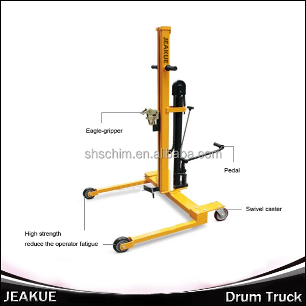 300kg Compact Design High Lifting Oil Drum Pallet Truck Pallet Jack